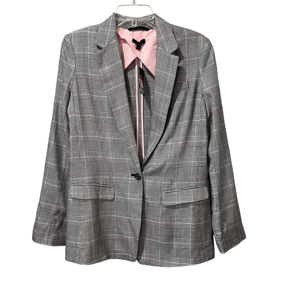 ATM Anthony Thomas Melillo Women’s 6 Houndstooth‎ Plaid Blazer Jacket MSRP $550